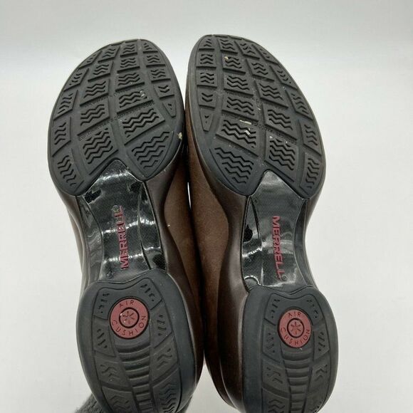 Merrell Dark Brown Spire Stretch Shoes Leather Loafer Clog Size 8 - Picture 6 of 6